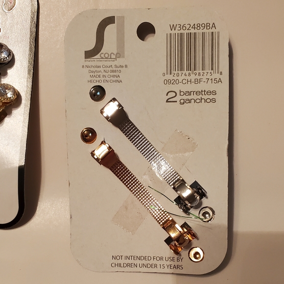 Stylin' Rhinestone Barrettes - 2 Packs (NWT) - Picture 3 of 3